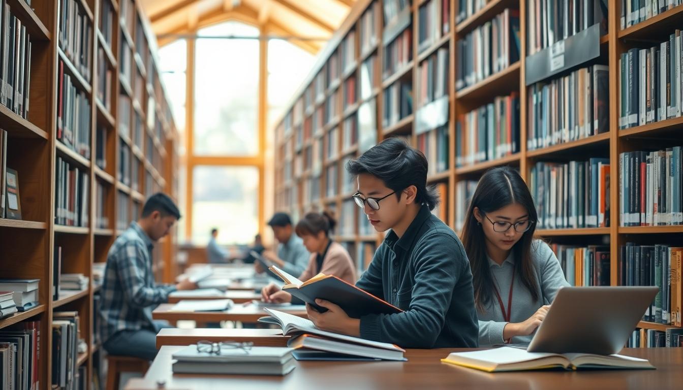 Student developing practical and academic skills