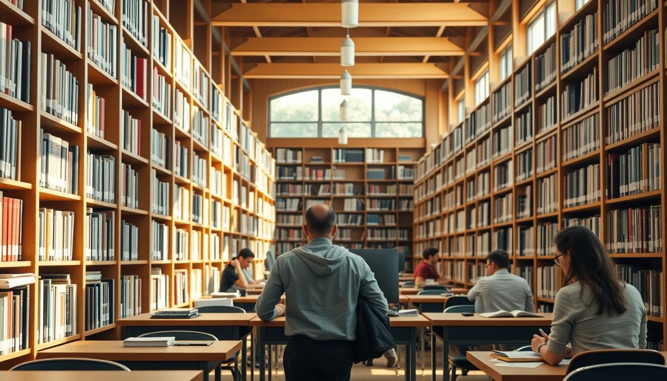 Student preparing for exams with study materials